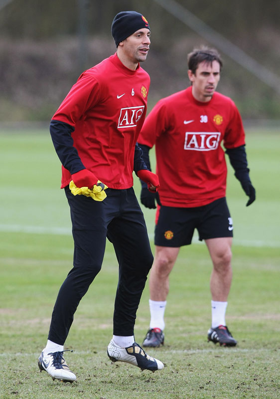 Rio Ferdinand and Gary Neville